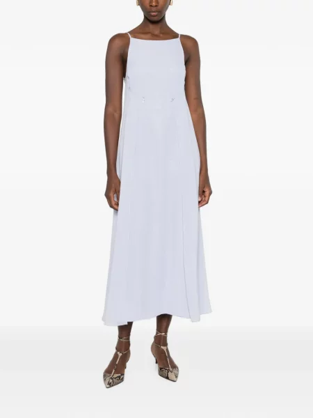 Rochie midi Emporio Armani cu bretele violet