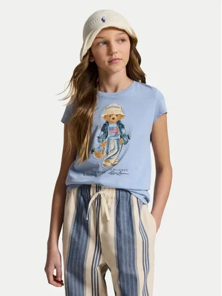 Polo Ralph Lauren Marškinėliai Žydra mėlyna