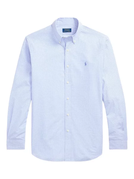 Tricou polo Polo Ralph Lauren cu imagine cu dungi din țesătură twill albastru