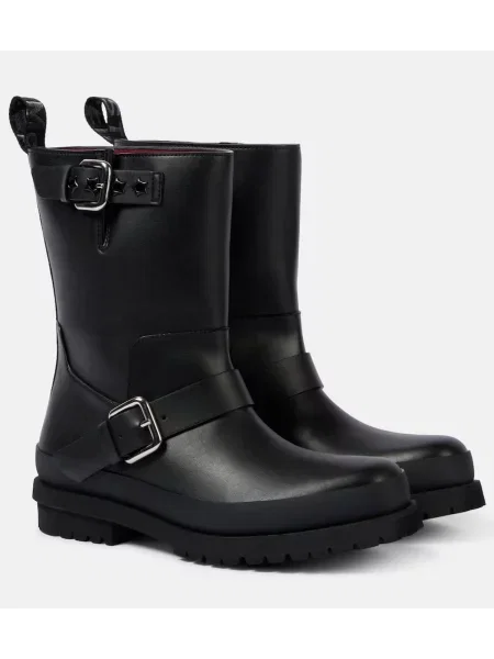 Botine Stella Mccartney din piele biker negru