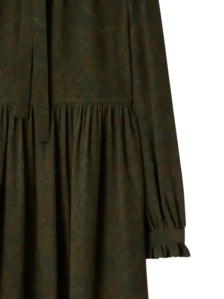 Rochie Burberry cu imagine de costum verde