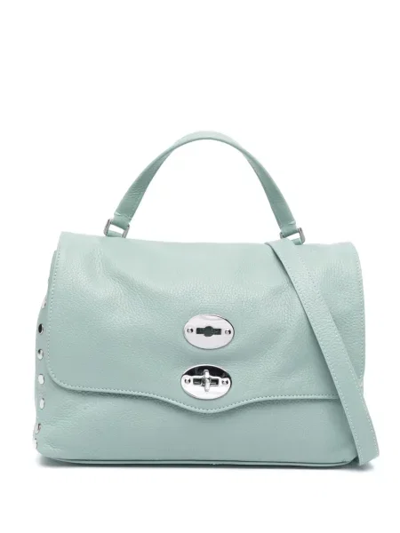 Torebka skórzana Zanellato skórzana zielona