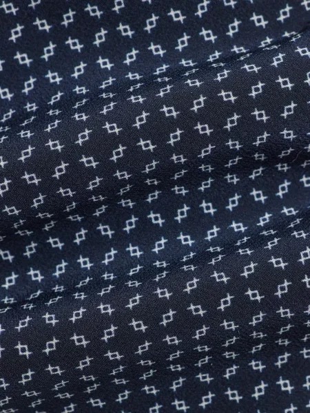 Šilkinis raštuotas kaklaraištis Ralph Lauren Purple Label mėlyna