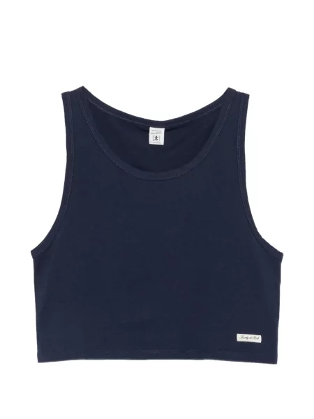 Top Sporty & Rich cu autograf albastru