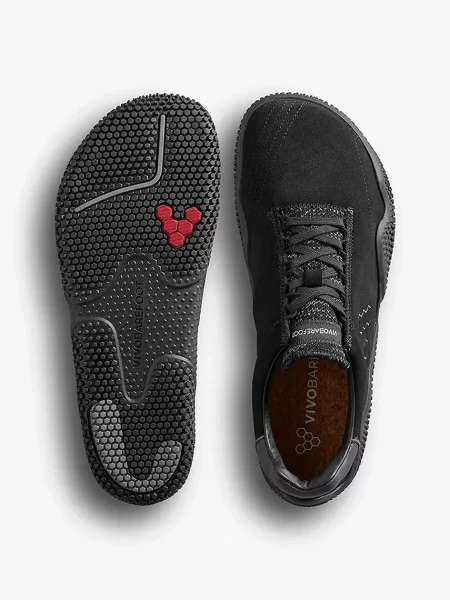 Кожаные кроссовки Vivobarefoot черные