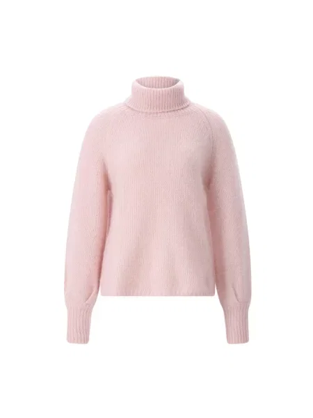 Sweter z golfem Hemisphere różowy