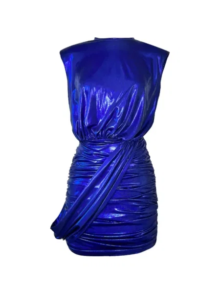 Rochie mini Gigli cu volane albastru