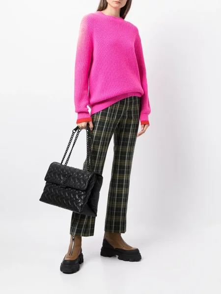 Rankinė Kurt Geiger London dygsniuotas juoda