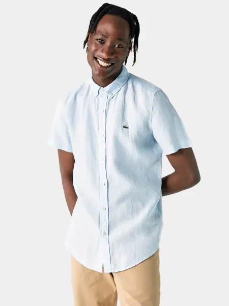 Lacoste Сорочка Льон синій