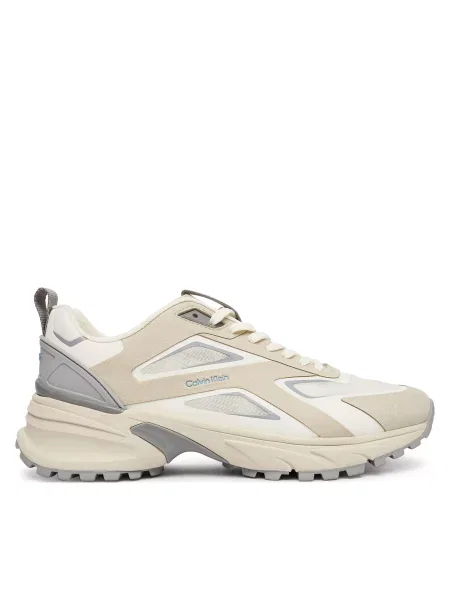 Calvin Klein Sneakersy Hike Run Ckstripe Ripst béžová
