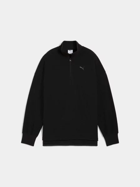 Кофта PUMA Her Half-zip Winterized Crew комбінований верх чорний