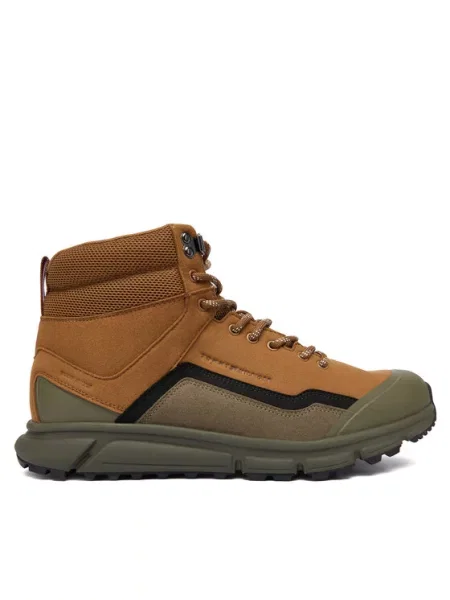 Tommy Hilfiger Trzewiki Outdoor Runner Hi Wpm brązowy