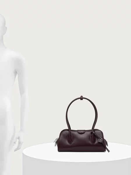 Calvin Klein Táska Emblem Trio Shoulder Bag Bordó barna