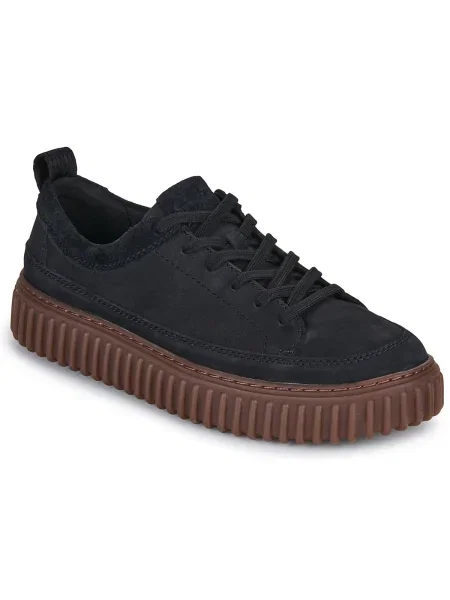 Pantofi Clarks din dantelă negru
