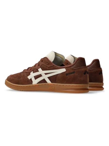 Sneakersy Asics zamszowe brązowe