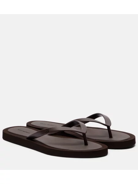 Chiloți tanga Tory Burch maro