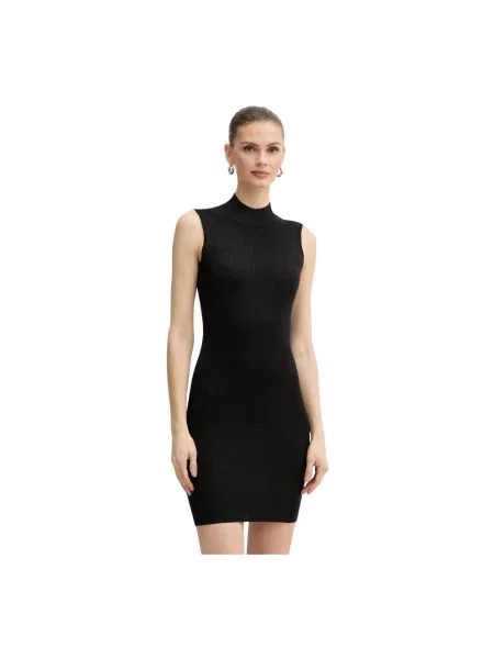 Sukienka Armani Exchange bez rękawów czarna