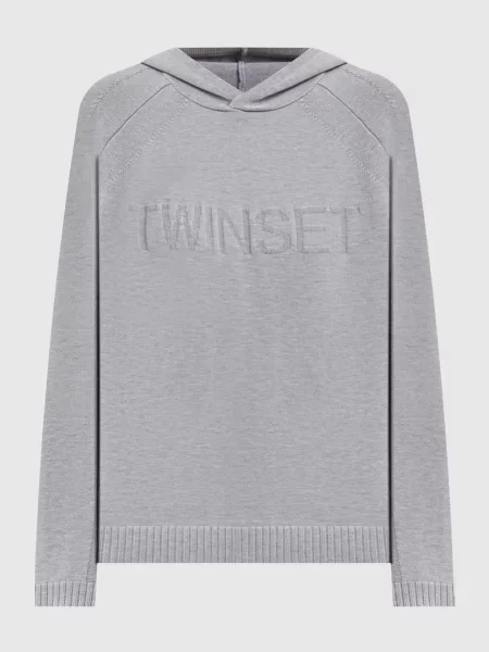 Худі з візерунком логотипа Twinset сіре