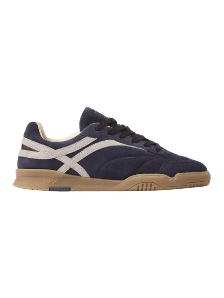 Sneakersy Via Vai skórzane niebieskie