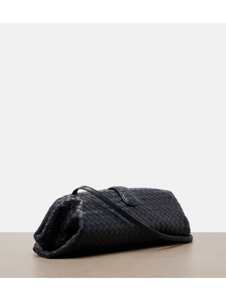 Geantă plic Bottega Veneta din piele albastru
