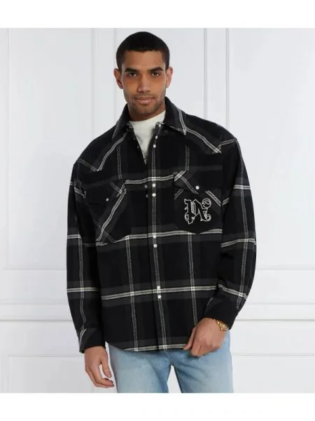Palm Angels Cămașă | Oversize fit gri