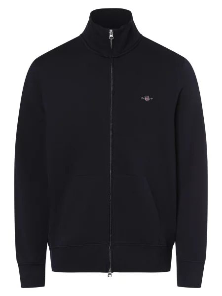 Gant bluza rozpinana Mężczyźni niebieski L granatowa