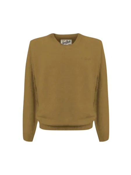 Sweter Mc2 Saint Barth wełniany brązowy