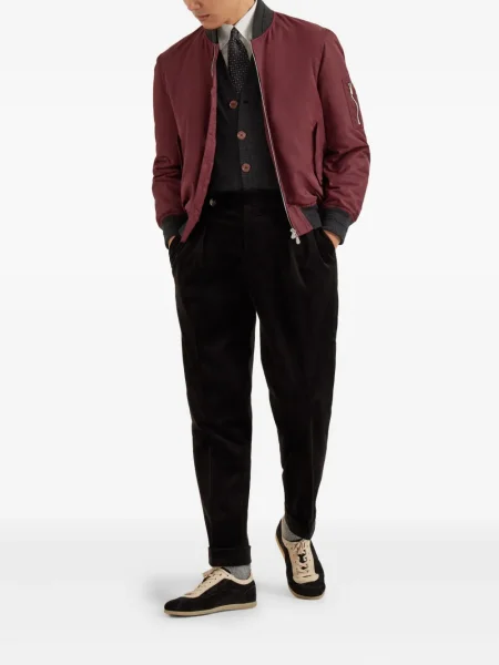 Cardigan Brunello Cucinelli din cașmir gri