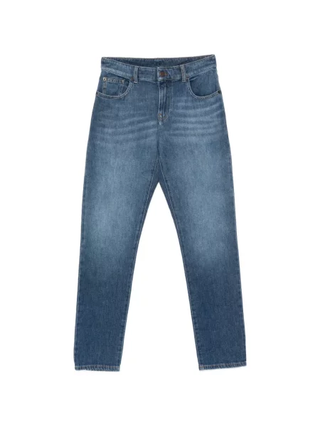 Blugi drepți Emporio Armani albastru