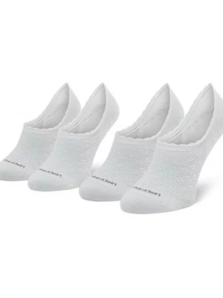 Kotníkové ponožky Calvin Klein bílé