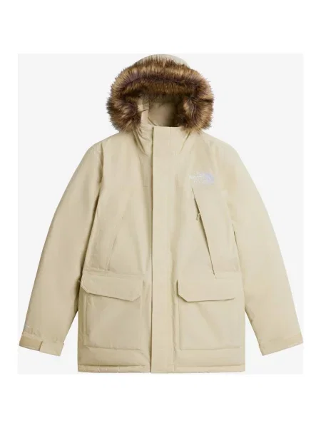 Kurtka z kapturem The North Face Mc Murdo Parka beżowo S żółta
