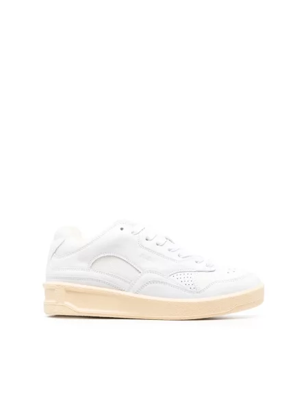 Sneakersy Jil Sander skórzane białe