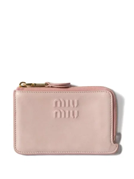 Portofel Miu Miu din piele roz