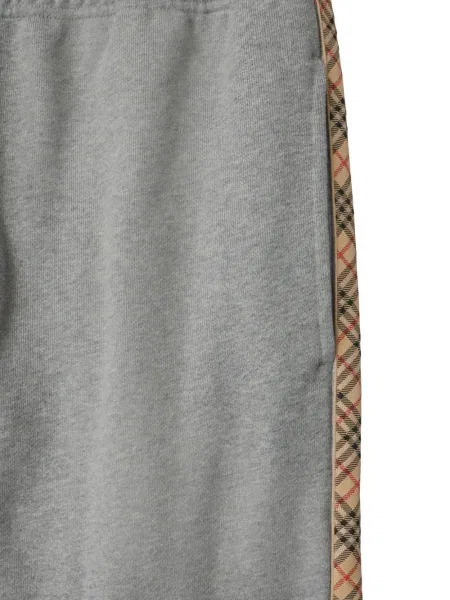 Pantaloni Burberry în carouri gri