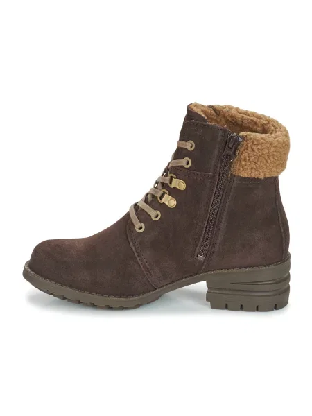 Pantofi Caterpillar cu blană maro