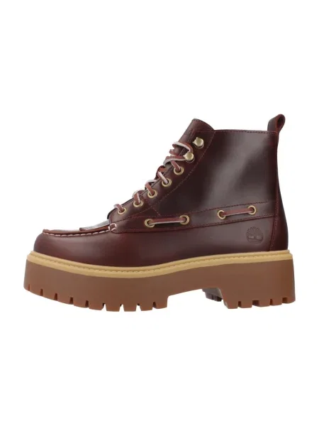 Čipkované šnurovacie tenisky Timberland kamene vínová