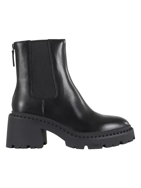 Buty do kostki Ash skórzane czarne