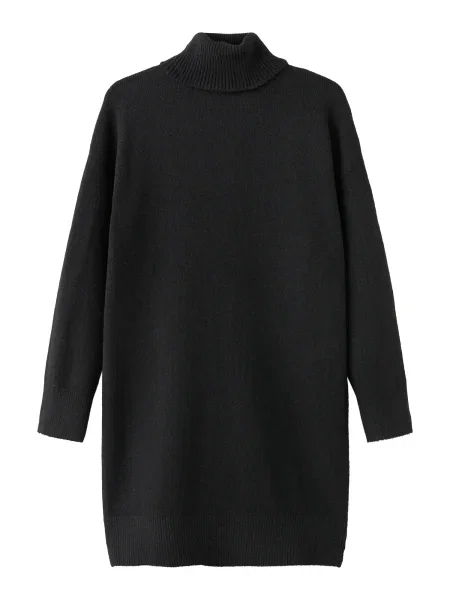 MANGO Pletena obleka TALDOTE' črna