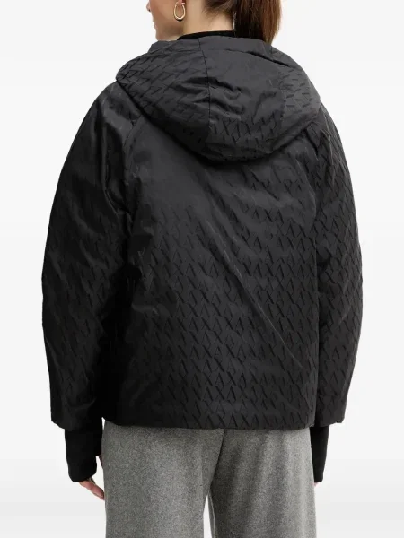 Geacă Armani Exchange cu glugă negru