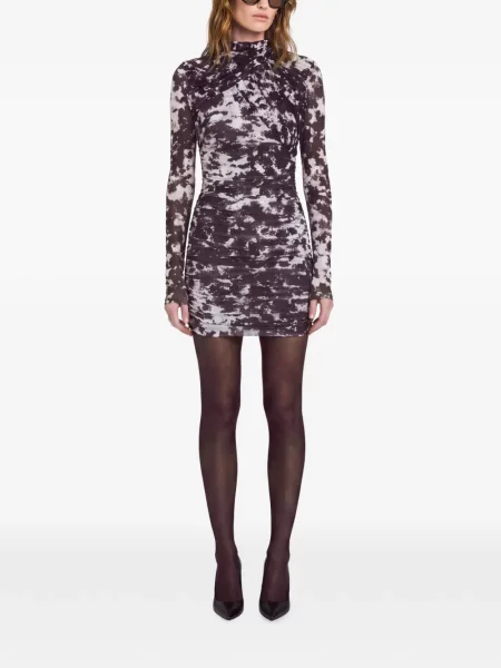 Rochie mini Nicholas cu volane negru