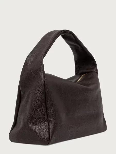 Geantă shopper Answear.lab din piele maro