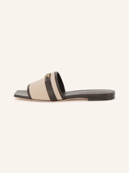 Tod's Klapki beige beżowe