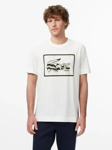Футболка Lacoste білий