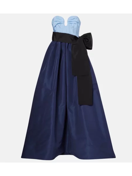 Rochie Carolina Herrera de mătase albastru
