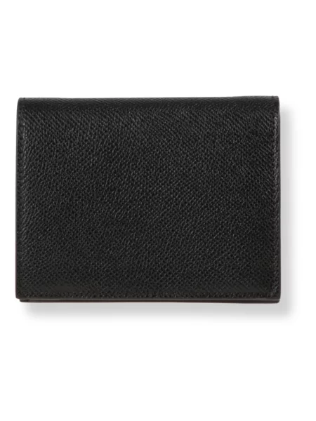 Portfel Salvatore Ferragamo skórzany z logo czarny