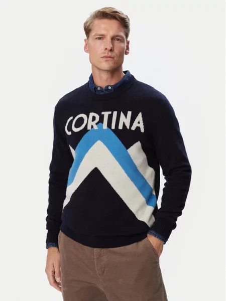 Robe di Kappa Sweter Clusaz granatowy