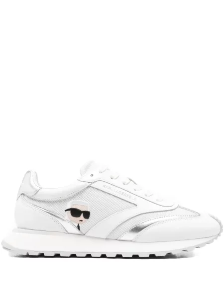 Sneakerși Karl Lagerfeld din piele alb
