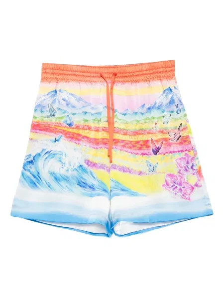 Pantaloni scurți Casablanca cu imagine portocaliu