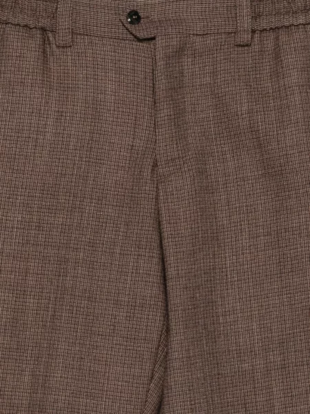 Pantaloni Pt Torino în carouri maro