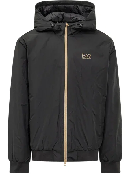 Geacă Ea7 Emporio Armani cu imagine negru